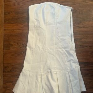 Urban Outfitters White Strapless Dress